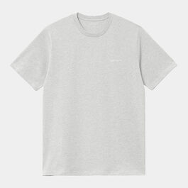 Camiseta Gris Carhartt Script Embroidery T-Shirt Ash Heather/White GRIS XS