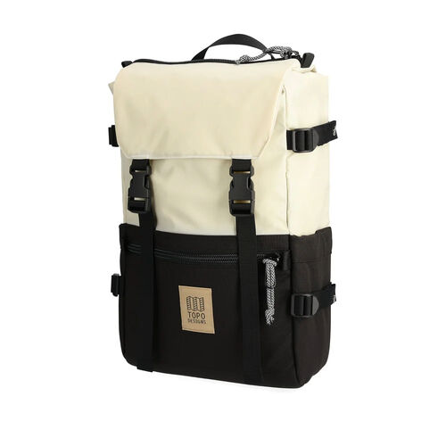 Mochila Blanca y Negra Topo Designs Rover Pack Classic 20L Bone White Black