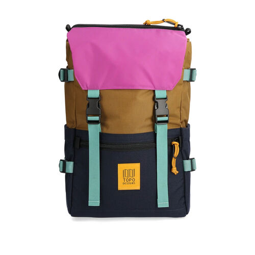 Mochila Marrón, Azul y Rosa Topo Designs Rover Pack Classic 20L Dark Khaki Navy