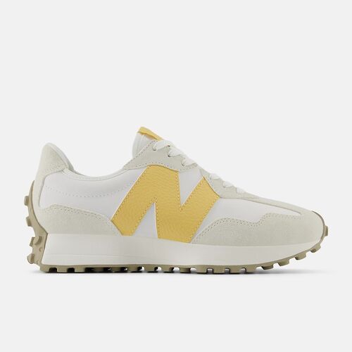 Zapatillas Blancas y Amarillas New Balance 327 Sea Salt con Sand Dune 37