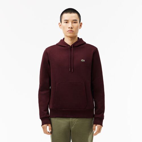 Sudadera con Capucha Granate Lacoste Burdeos XL