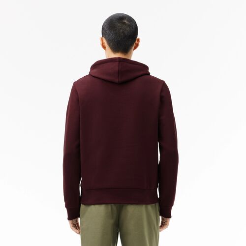 Sudadera con Capucha Granate Lacoste Burdeos XL
