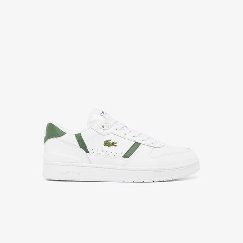 Zapatillas Blancas y Verdes Lacoste T-Clip Set Hombre White Dark Green 44