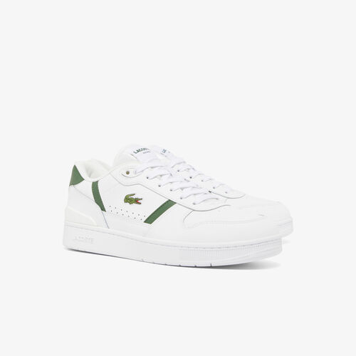 Zapatillas Blancas y Verdes Lacoste T-Clip Set Hombre White Dark Green 44
