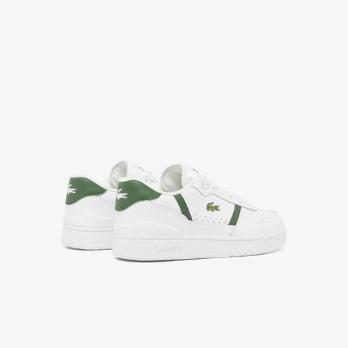 Zapatillas Blancas y Verdes Lacoste T-Clip Set Hombre White Dark Green 44