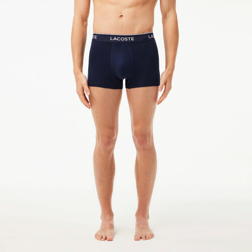 Pack 3 Calzoncillos Azul Marino - Rojo Lacoste Estilo Casual L