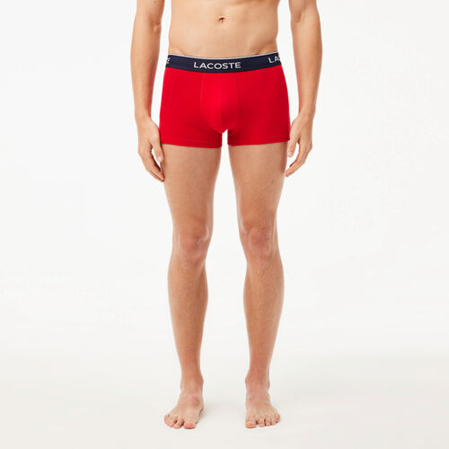 Pack 3 Calzoncillos Azul Marino - Rojo Lacoste Estilo Casual L