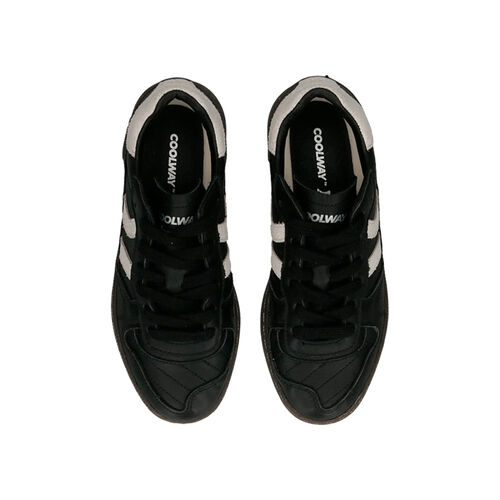 Zapatillas Negras Coolway Goal Black Leather 45