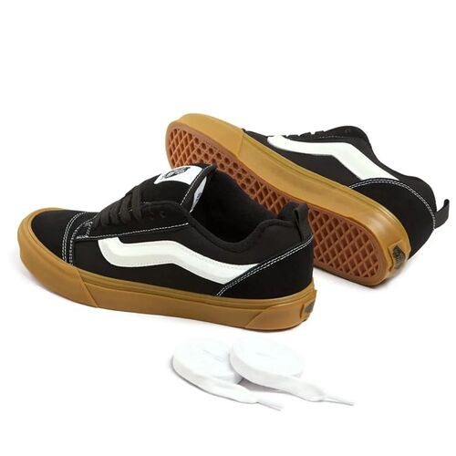 Zapatillas Vans Negras Knu Skool Black Gum 44,5