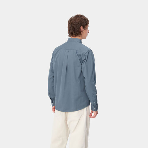 Camisa Azul Carhartt Madison Shirt Positano/Wax  XXL