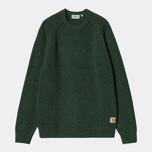 Jersey Verde Carhartt Anglistic Sweater Speckled Sycamore Tree S