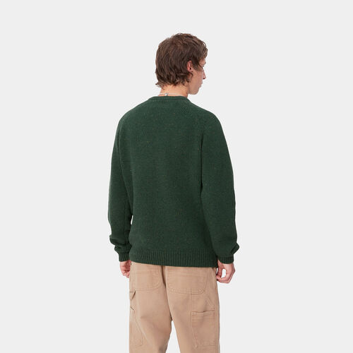 Jersey Verde Carhartt Anglistic Sweater Speckled Sycamore Tree S