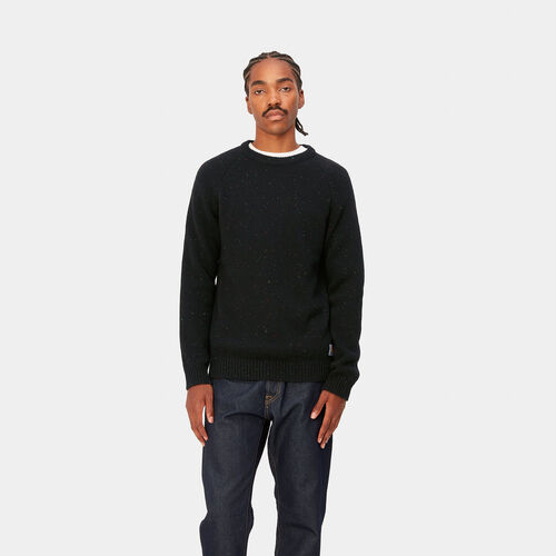 Jersey Negro Carhartt Anglistic Sweater Speckled Black L