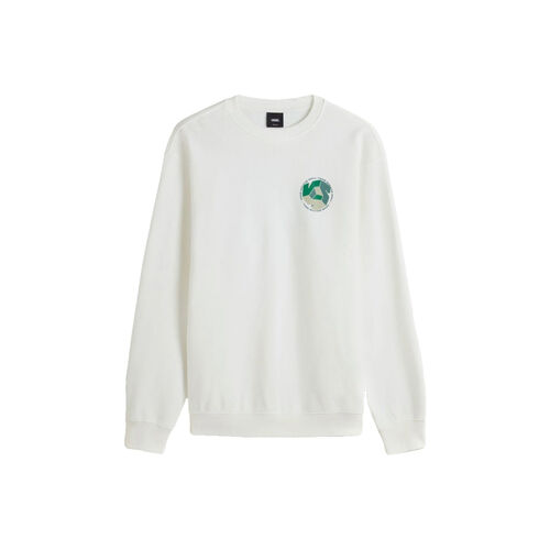 Sudadera Blanca Vans Cyrcle Crew Marshmallow L