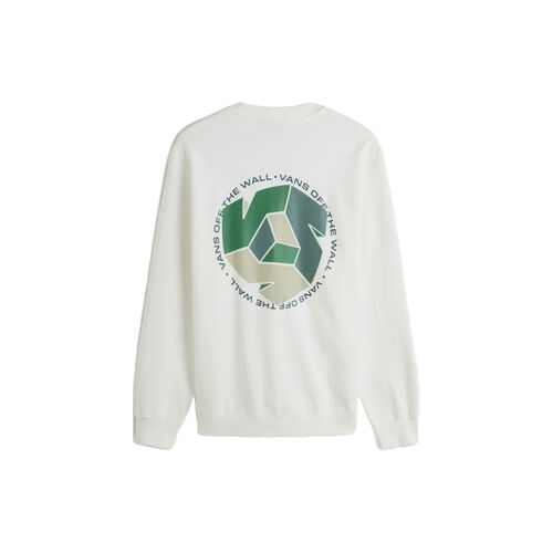 Sudadera Blanca Vans Cyrcle Crew Marshmallow L