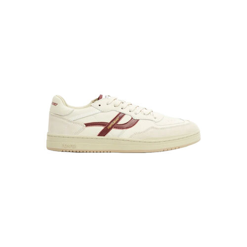 Zapatillas Blanco-Granate Pompeii Elan Pippa Leather Ecru Burgundy 45