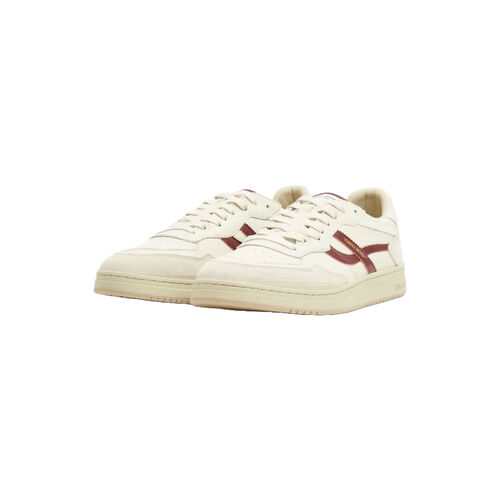 Zapatillas Blanco-Granate Pompeii Elan Pippa Leather Ecru Burgundy 45