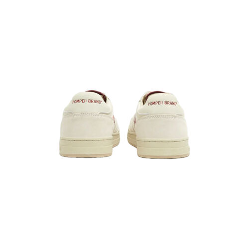 Zapatillas Blanco-Granate Pompeii Elan Pippa Leather Ecru Burgundy 45