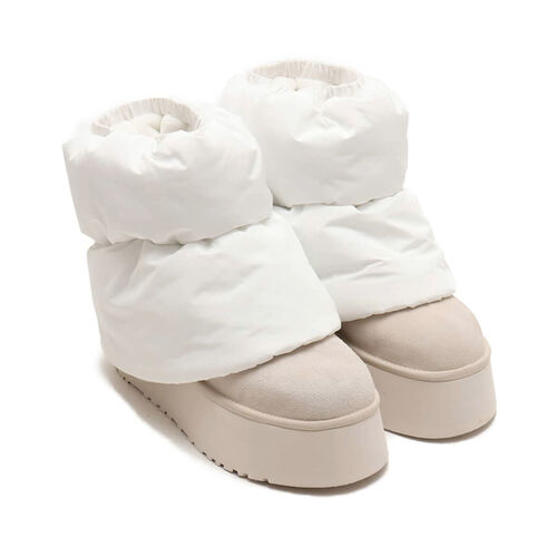 Botas Beige UGG Classic Mini Dipper Puffer White Ceramic 39