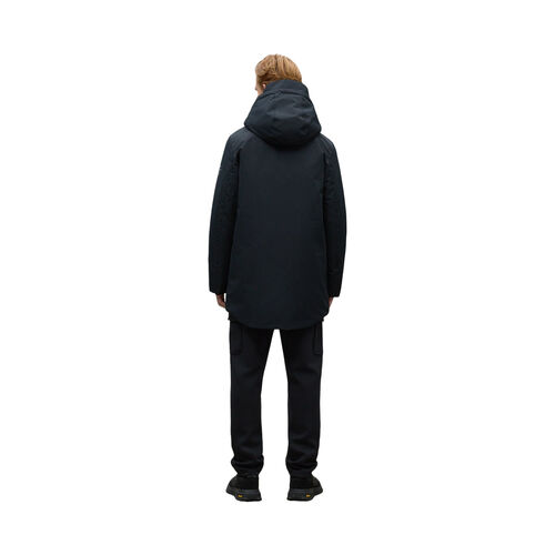 Abrigo Parka Negro Ecoalf Parkoalf Black XL