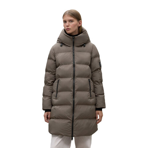 Cazadora Marrón Mujer Ecoalf Manlie Jacket Woman Terra M