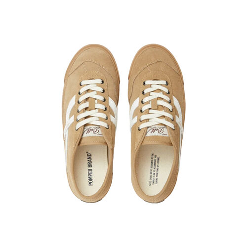 Zapatillas Beige Pompeii Bell Suede Moss Caramel 44