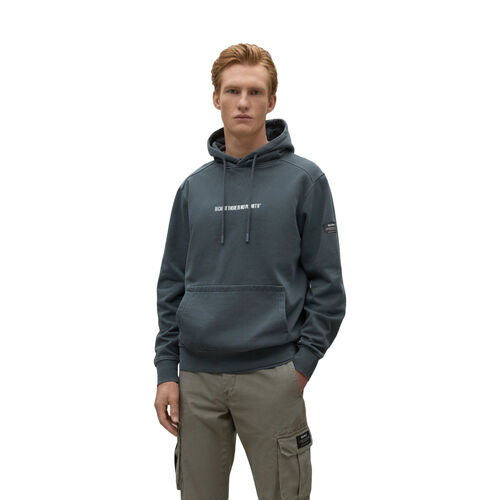 Sudadera Azul Ecoalf Barca Sweatshirt Steel Blue L