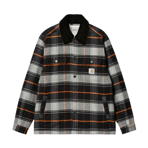 Camisa de Cuadros Carhartt Baris Shirt Jac Check Grey M