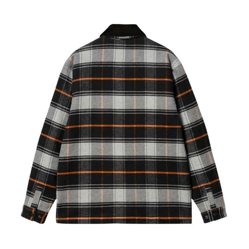Camisa de Cuadros Carhartt Baris Shirt Jac Check Grey M