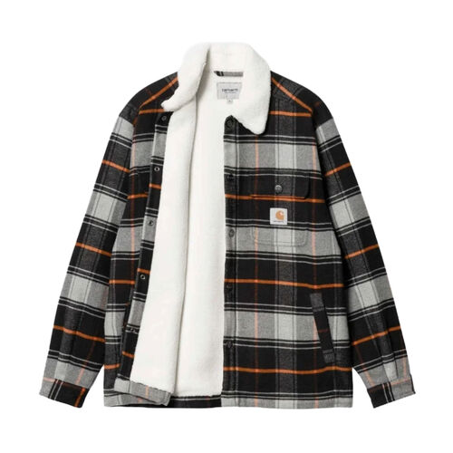 Camisa de Cuadros Carhartt Baris Shirt Jac Check Grey M