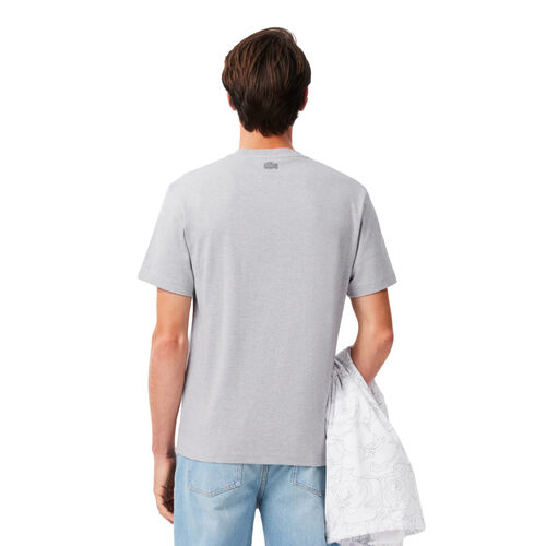 Camiseta Gris Lacoste de Algodón Corte Clásico Gris Vigoré S