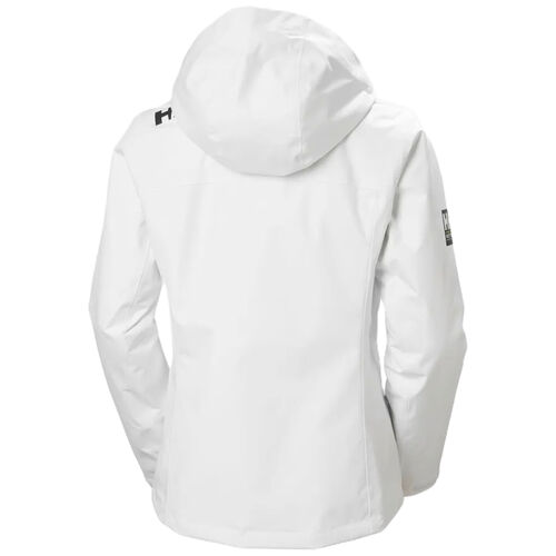 Chaqueta Blanca Mujer Helly Hansen Crew Hoodied Midlayer Sailing Jacket 2.0 White M