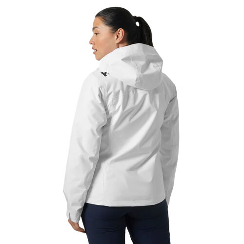 Chaqueta Blanca Mujer Helly Hansen Crew Hoodied Midlayer Sailing Jacket 2.0 White M
