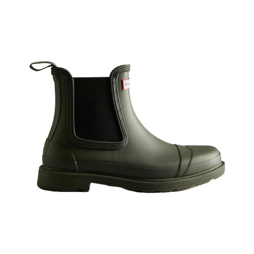 Botas Verdes Hunter Boots Commando Chelsea Dark Olive 39