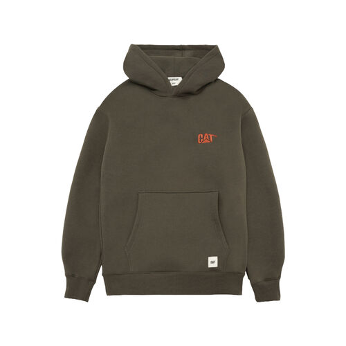 Sudadera Verde CAT Logo Hoodie Military Olive L