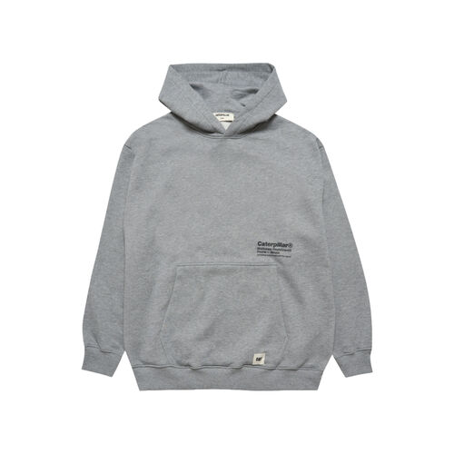 Sudadera Gris CAT Stars and Stripes Hoodie Light Heather Grey M