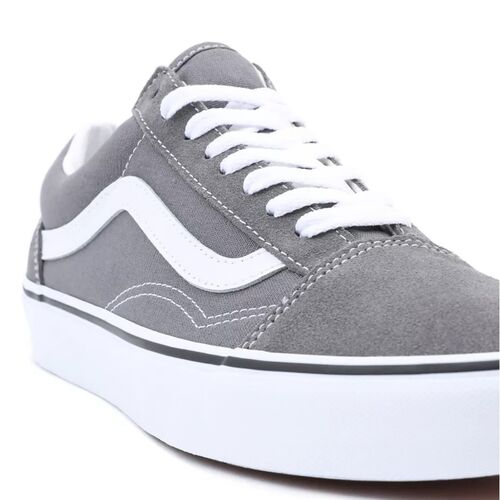 Zapatillas Vans Grises Old Skool Pewter-Truwhite 38.5