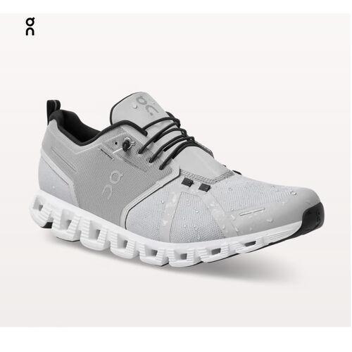 Zapatillas On Running Grises Cloud 5 Waterproof Glazier - White 40