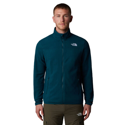 Forro Polar Azul con Cremallera Integral The North Face Glacier 100 Midnight Petrol L