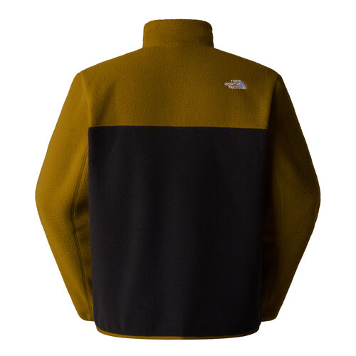 Forro Polar Negro y Verde con Cremallera 1/4 The North Face Yumiori Black-Moss Green L