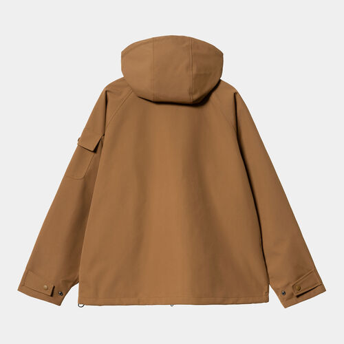 Chaqueta Marrón Con Capucha Carhartt Clarton Jacket Hamilton Brown/Tobacco S