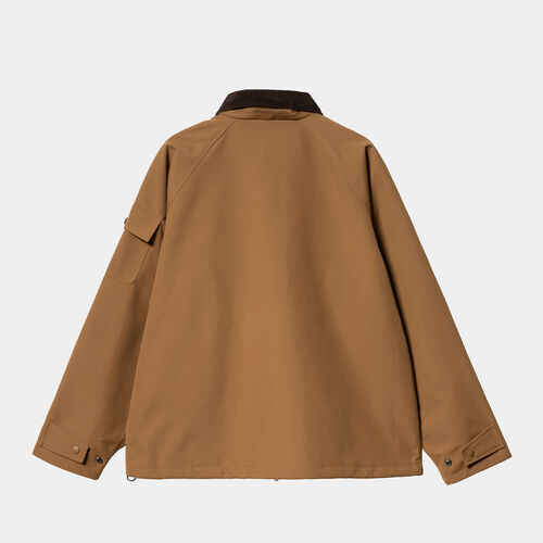 Chaqueta Marrón Con Capucha Carhartt Clarton Jacket Hamilton Brown/Tobacco S
