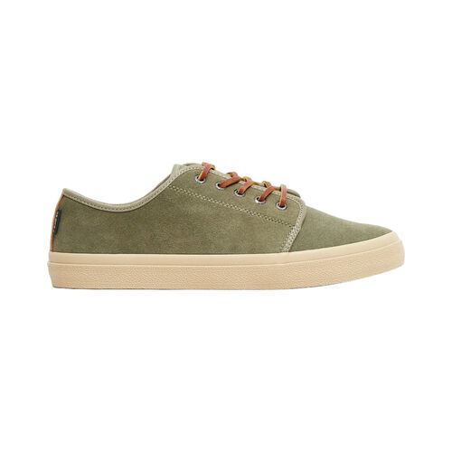Zapatillas Verde de Piel Pompeii Higby V2 Suede Khaki Estilo Clásico 41