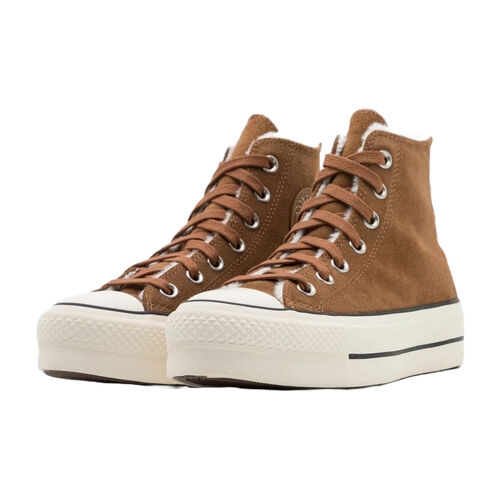Zapatillas Converse Marrones Casual Lift Hi Clove Platform Brown 39.5