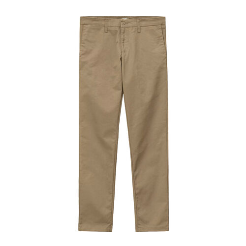 Pantalón Beige Carhartt Chino Sid Pant Leather Corte Slim 34