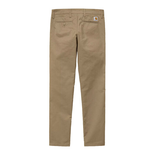 Pantalón Beige Carhartt Chino Sid Pant Leather Corte Slim 34