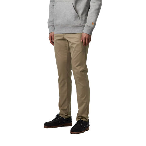 Pantalón Beige Carhartt Chino Sid Pant Leather Corte Slim 34