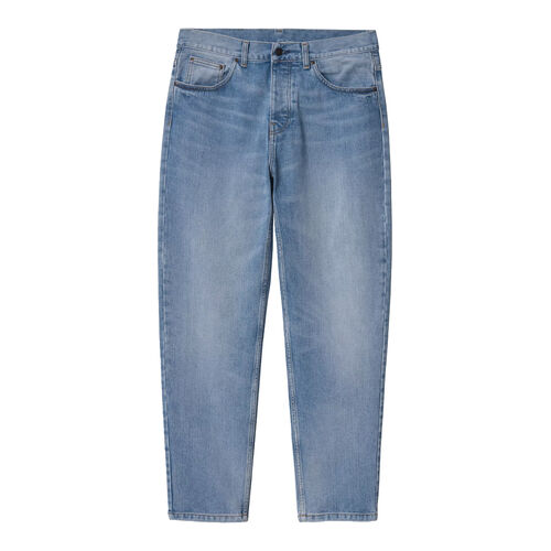 Pantalón Azul Carhartt Newel Pant Blue Light Used Wash Corte Ajustado 33