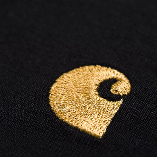 Camiseta Carhartt Negra S/S Chase T-Shirt Black Ajuste Holgado L