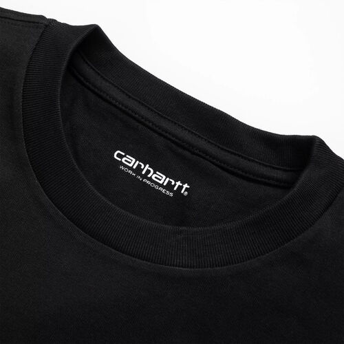 Camiseta Carhartt Negra S/S Chase T-Shirt Black Ajuste Holgado L
